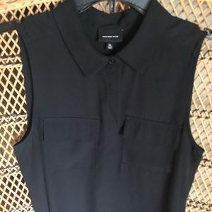 Cable & Gauge Sleeveless Button Up Dress Shirt